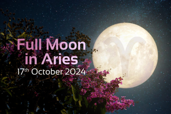 full moon in aries text 17th october 2024 with image